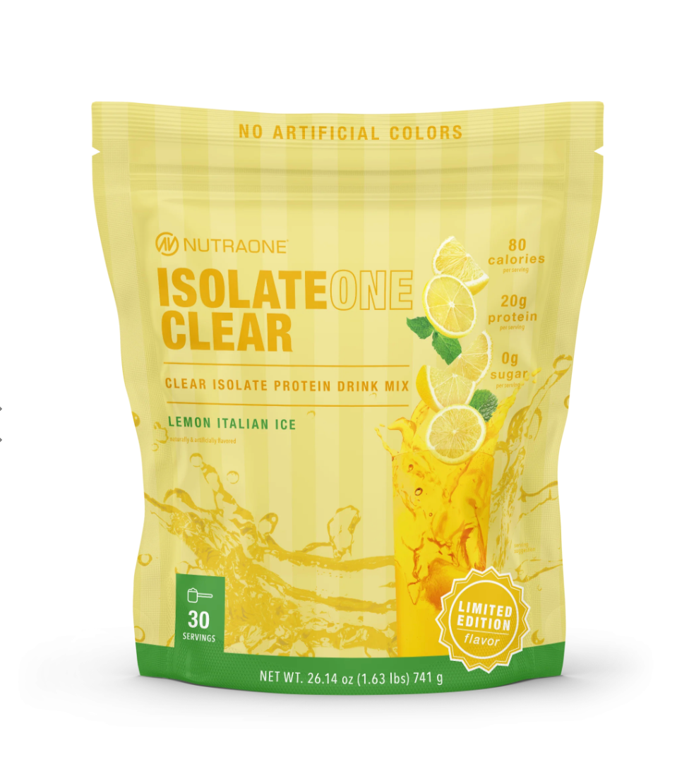 IsolateOne Clear Lemon Italian Ice